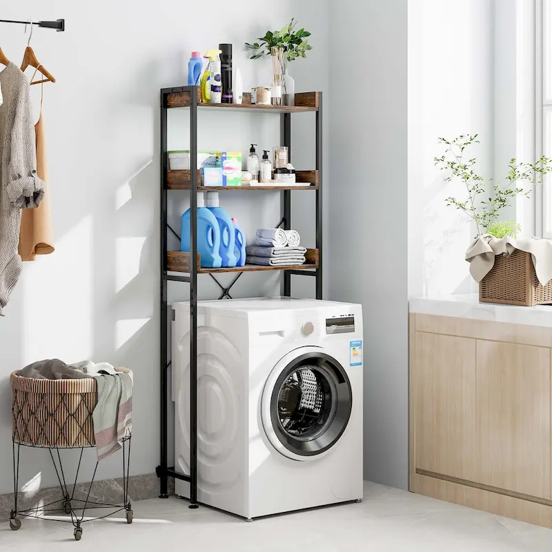 Costway 3-Tier Over-The-Toilet Bathroom Shelf Metal Frame Space Saver - See Details