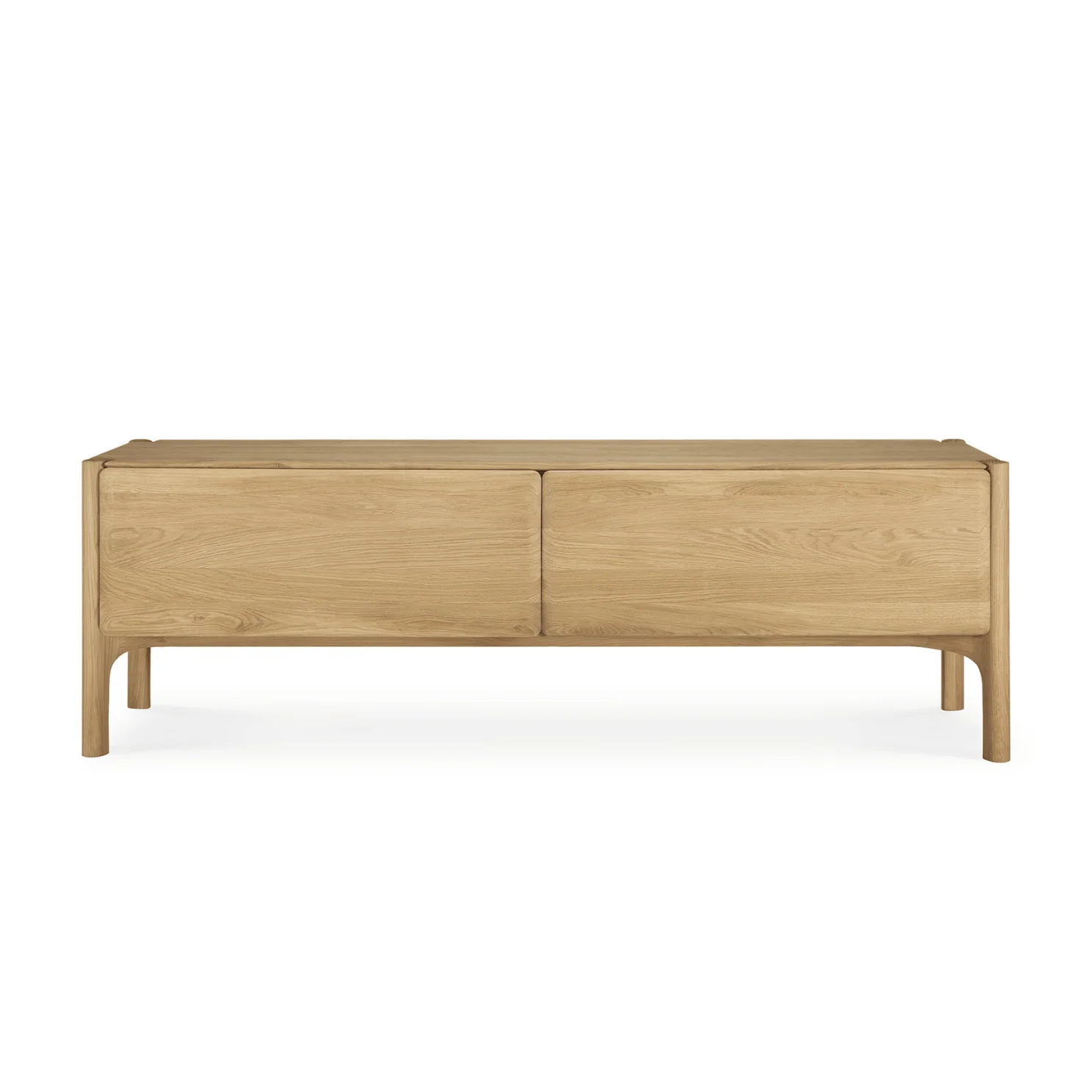 Modern Oak Oak Entertainment Cabinet with Storage for Living Room