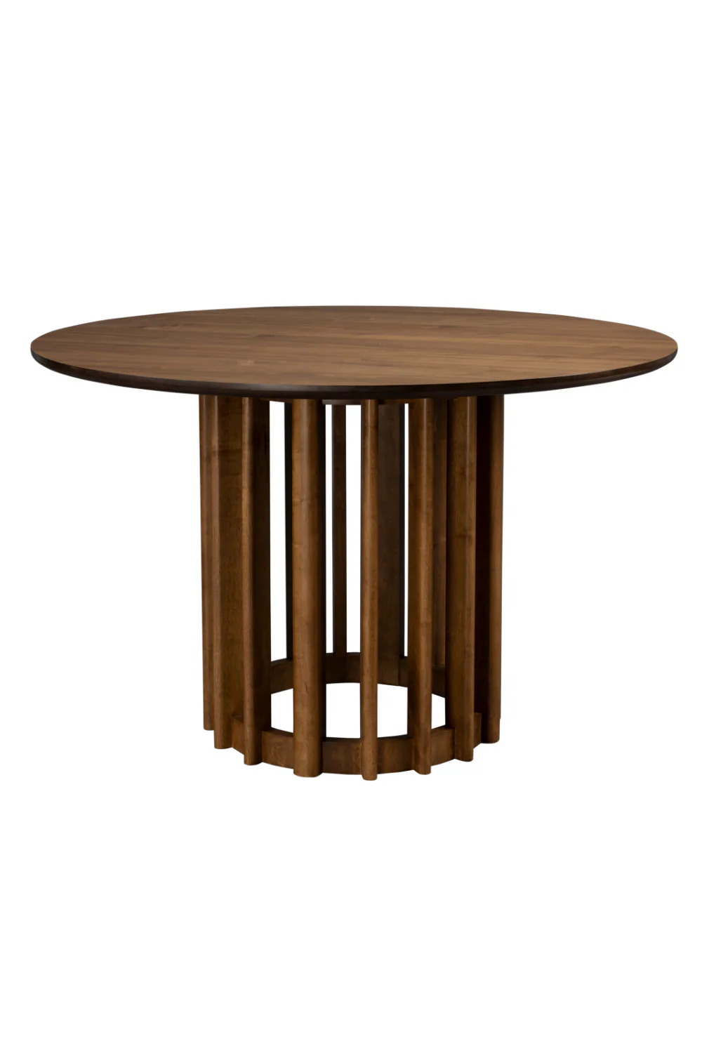 Round Oak Modern Dining Table