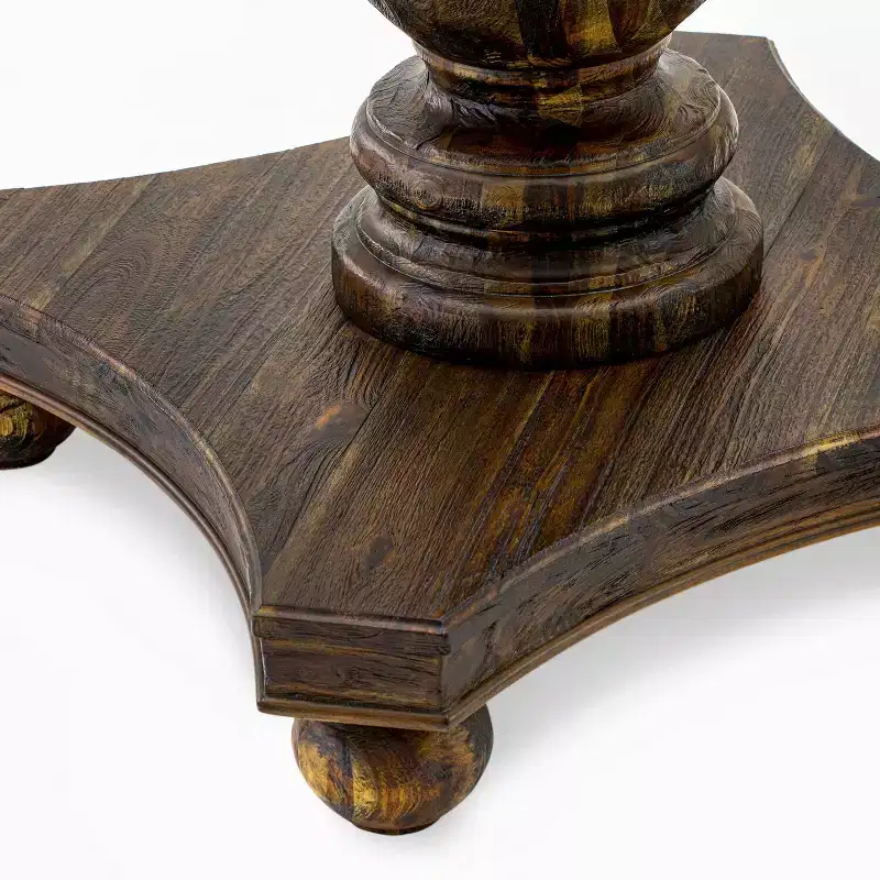 Rubberwood Round Dining Table 30''H x 48'' Diameter