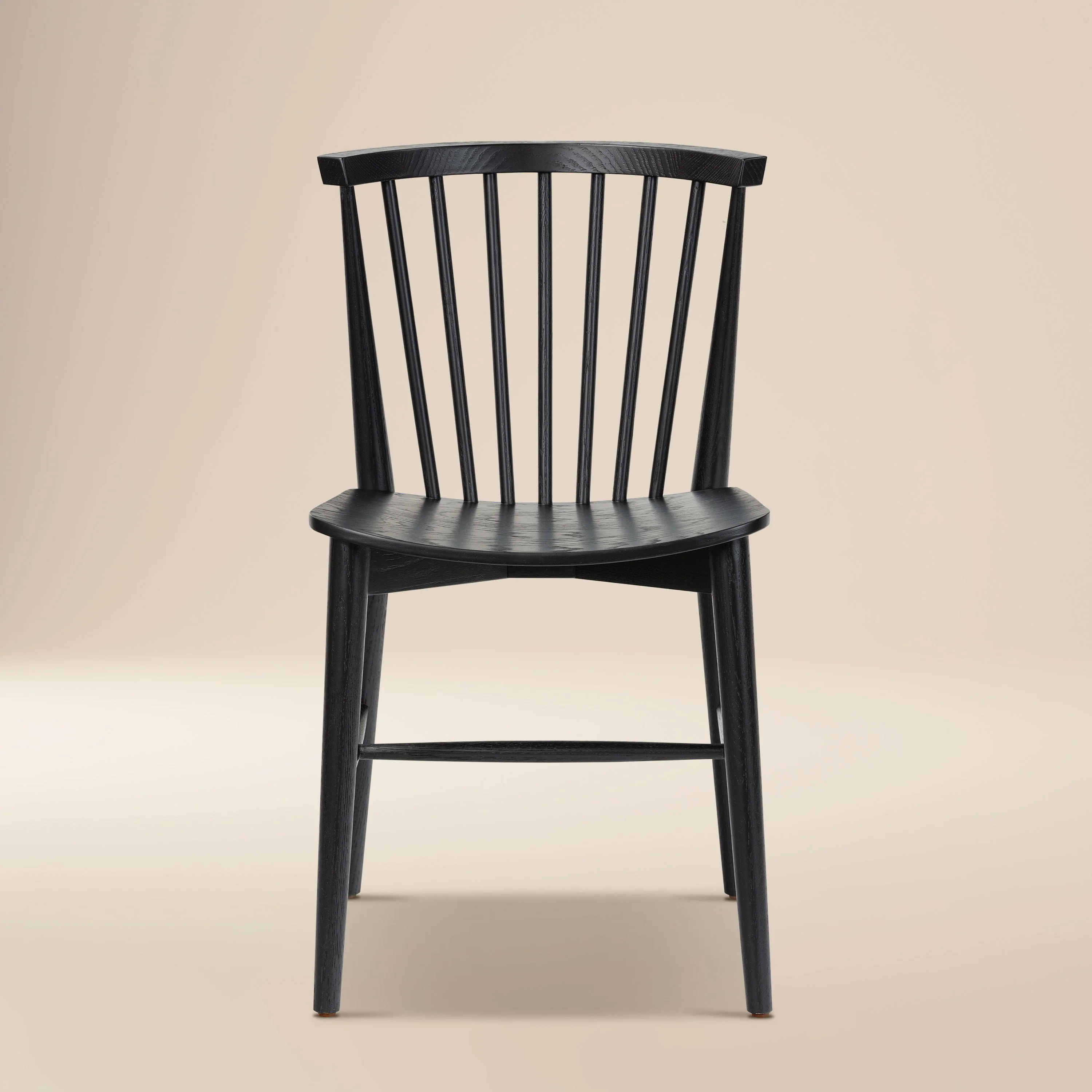 Mid-Century Modern Black Dining Chair for Dining Room