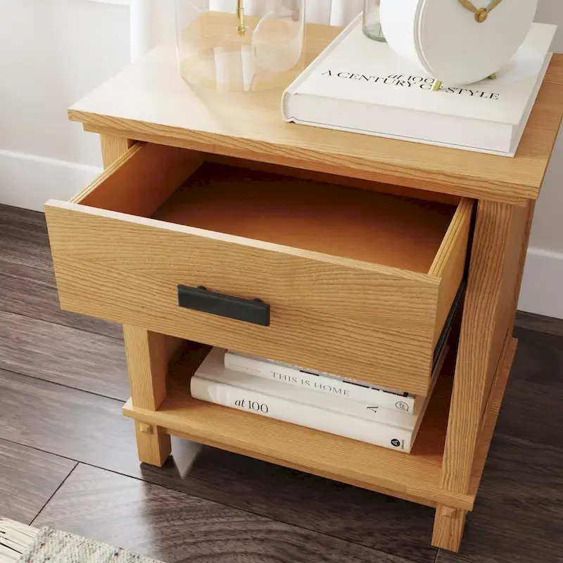 Oak Park Brown Wood Queen Bed, Nightstand and Dresser