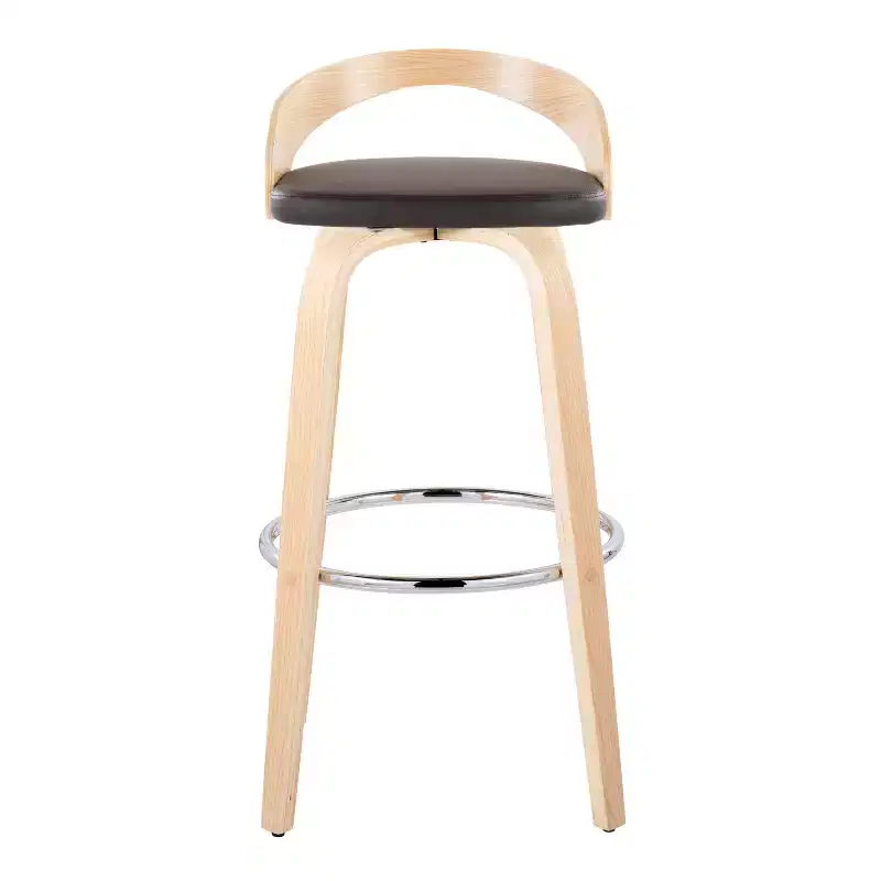 LumiSource Set of 2 30 Grotto Swivel Barstools