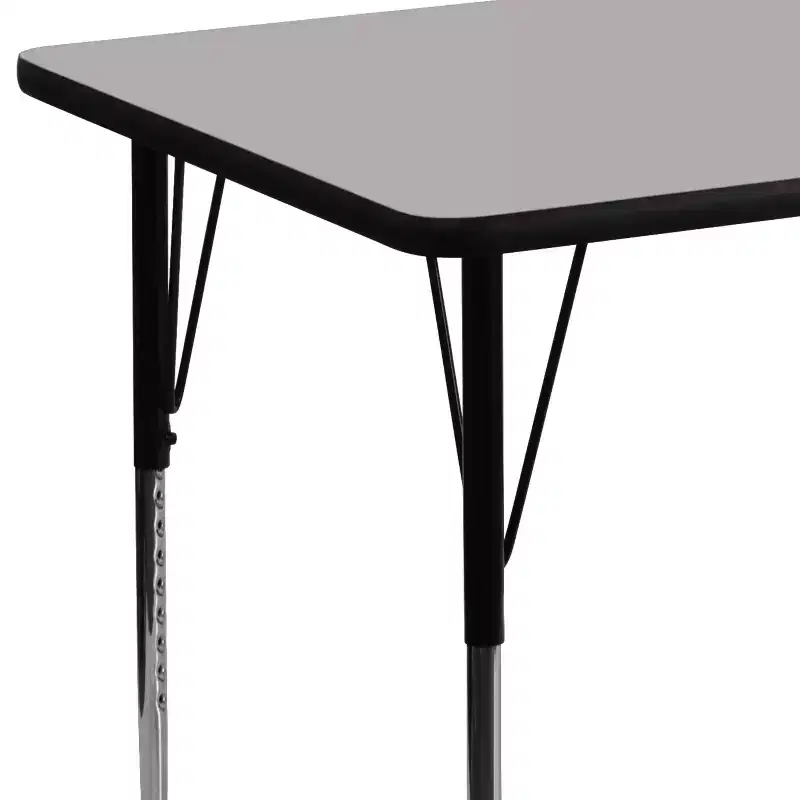 Emma and Oliver 30x48 Rectangle Laminate Adjustable Activity Table