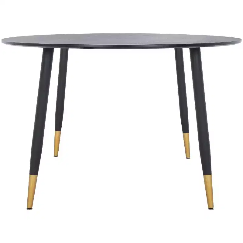 Kamala Round Dining Table - DTB5807A - Black/Gold - Safavieh