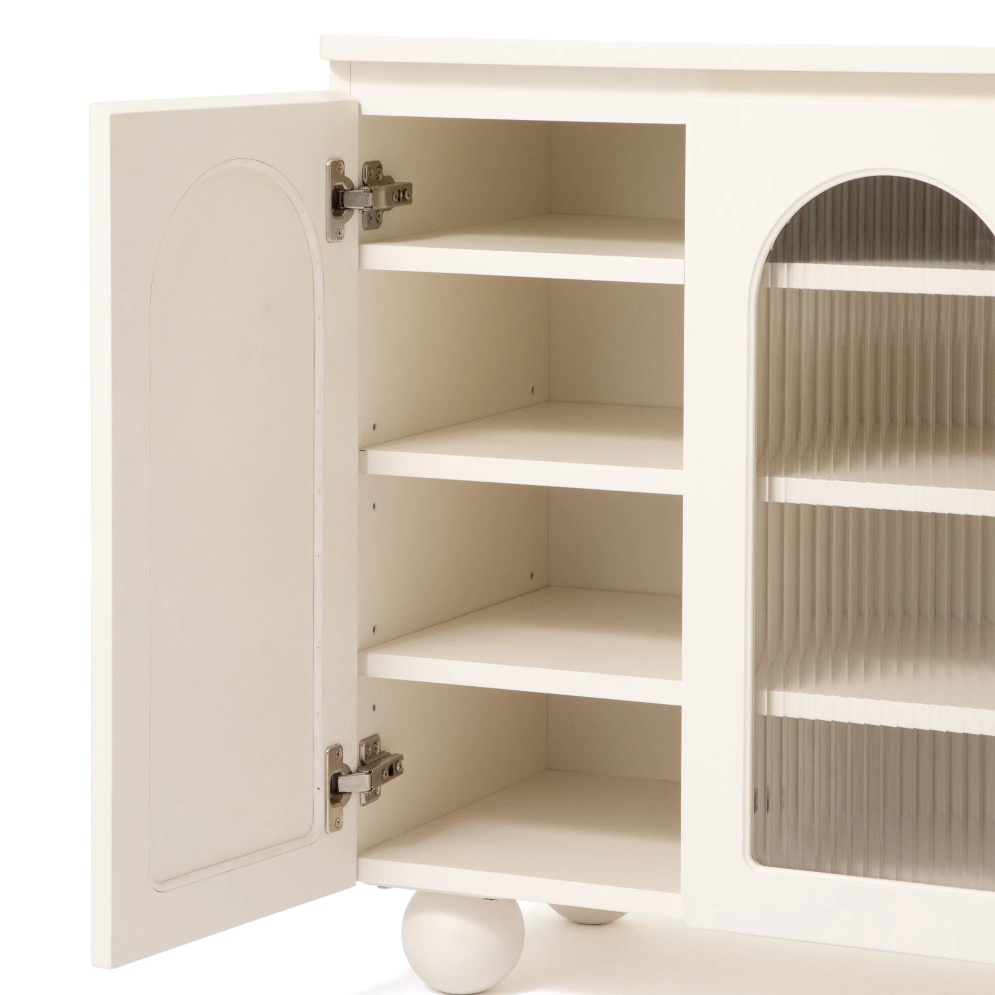 White Sideboard Cabinet with Storage