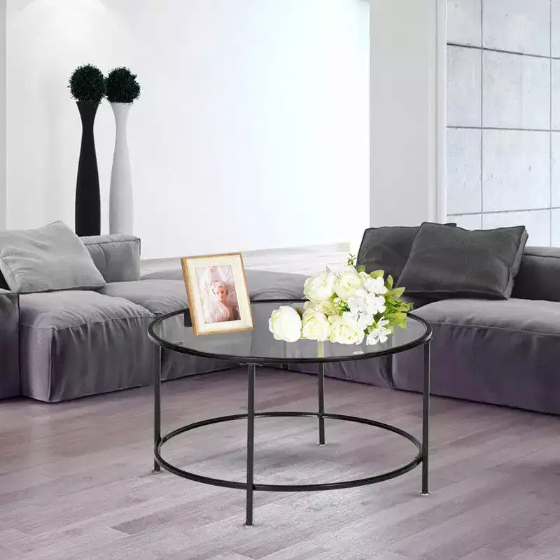 Raina Glass Top Coffee Table