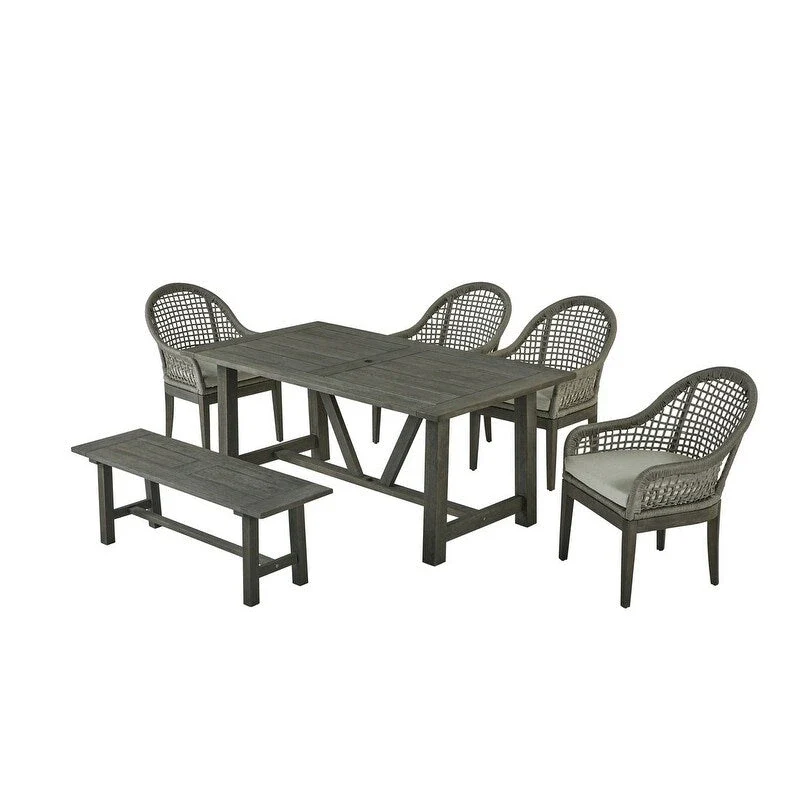Best Quality Furniture Wood Patio Sets with Umbrella Hole