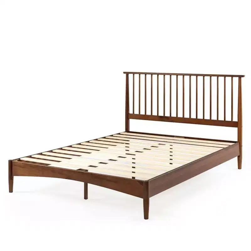 Wood Platform Bed Frame Brown