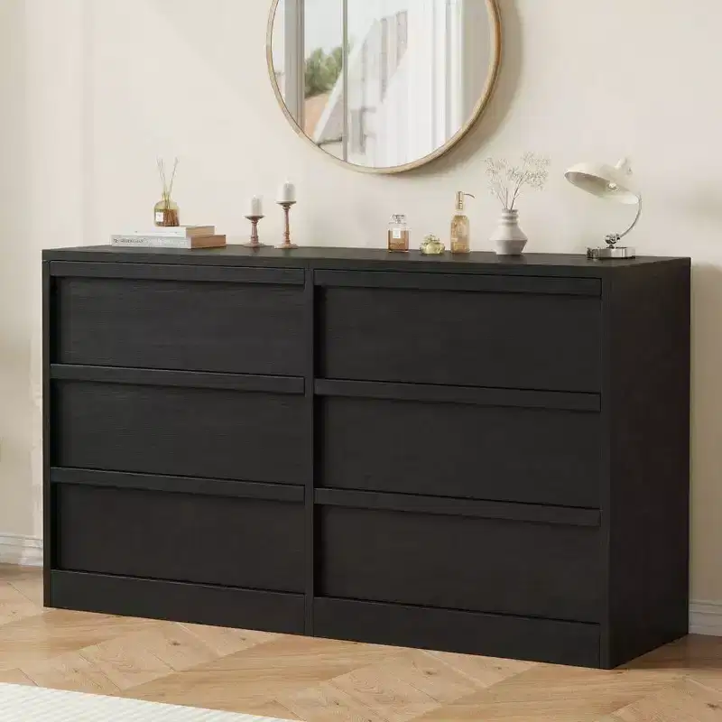 3-Drawer Dresser for Bedroom, Chest of Drawers Storage Cabinet Clothes Organizer for Closet Living Room, Hallway, Entryway, Vertical Storage, Natural