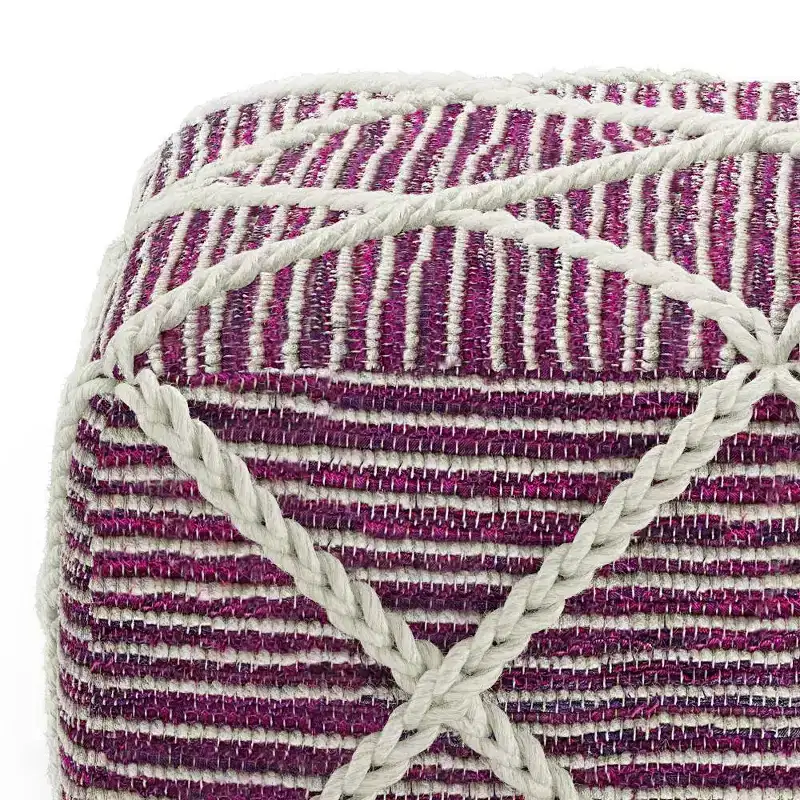 Woodley Square Pouf - WyndenHall