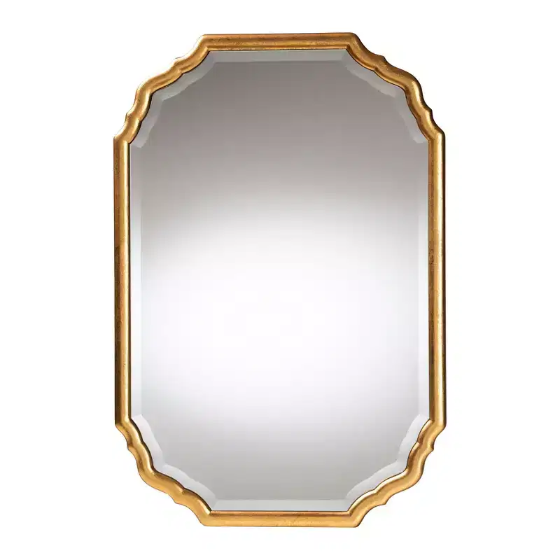 Baxton Studio Pacino Antique Goldleaf Accent Wall Mirror