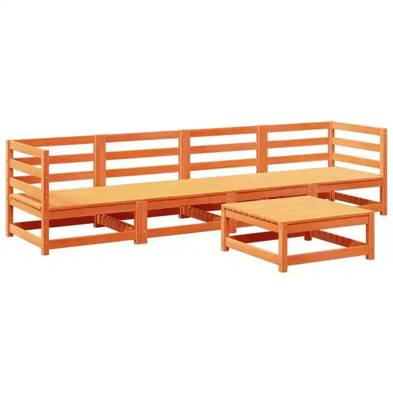 vidaXL Stylish Outdoor Sofa Set in Solid Wood