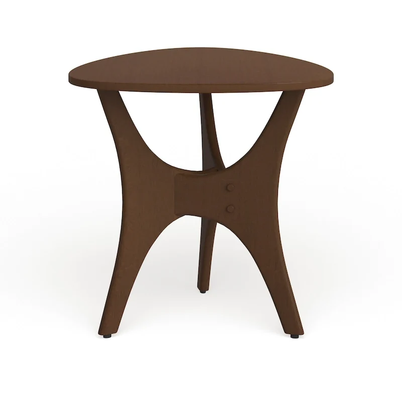 Triangle Wood Side Table