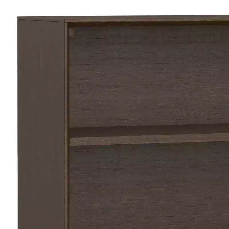 WyndenHall 30 Devlin Low Wide Bookcase Walnut Brown