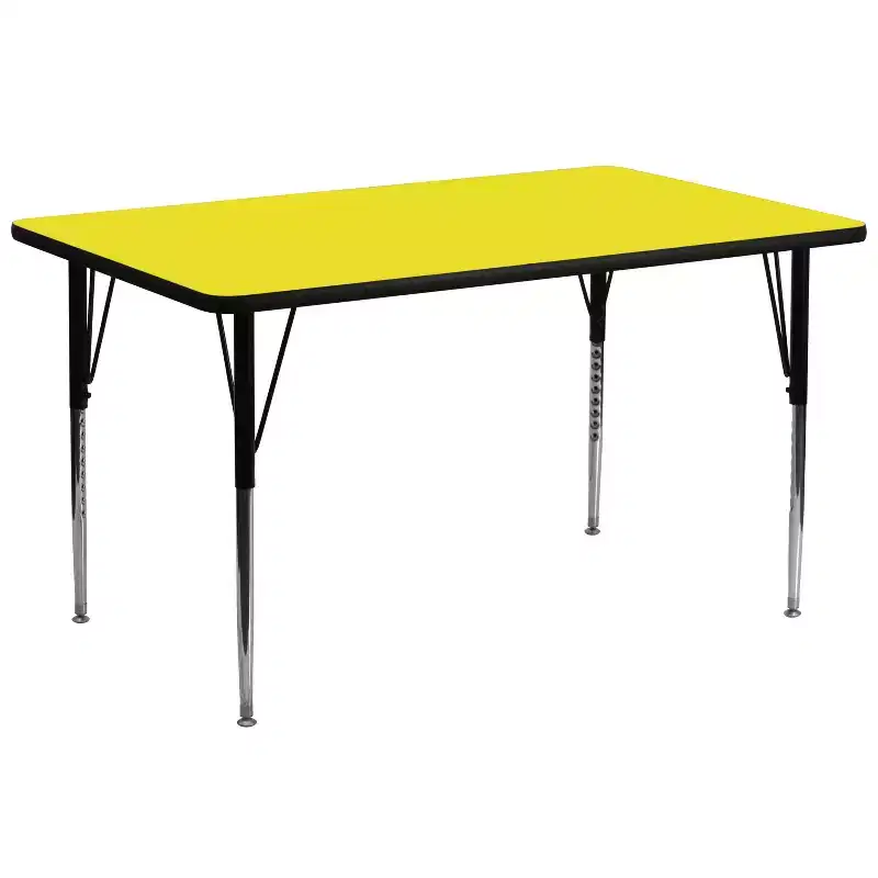 Flash Furniture 30''W x 72''L Rectangular HP Laminate Activity Table - Standard Height Adjustable Legs