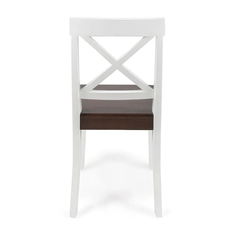 Roshan Farmhouse Acacia Wood Dining Chairs set of 2
