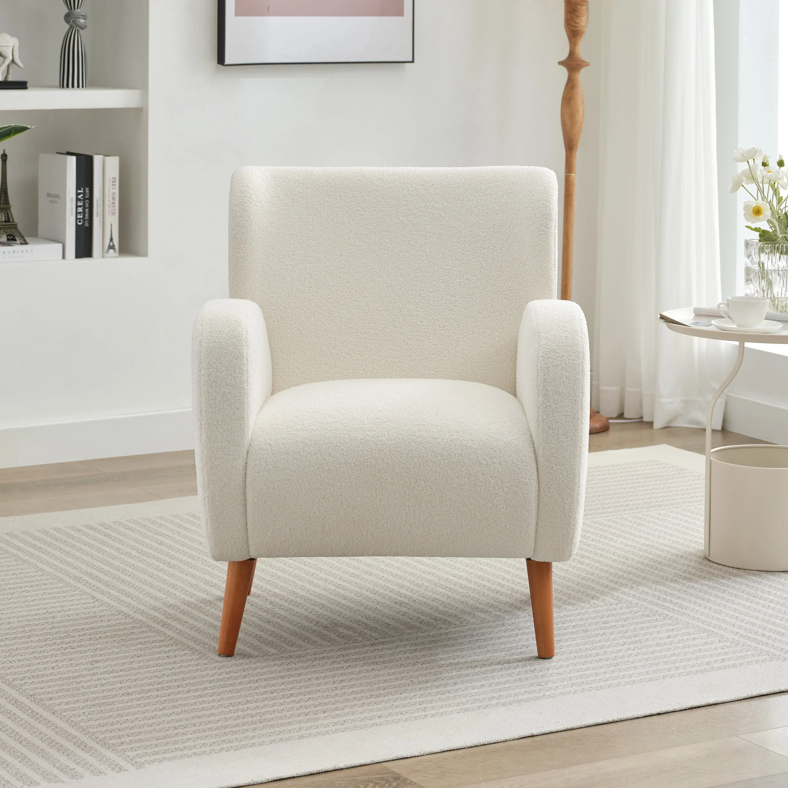 Modern Luxury Wingback Accent Arm Club Chair Single Sofa
