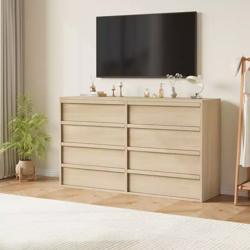 8 Drawer Dresser for Bedroom, 54