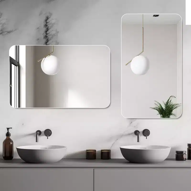 40x30-Inch Wall Mounted Bathroom Vanity Mirror, Anti-Fog and Waterproof