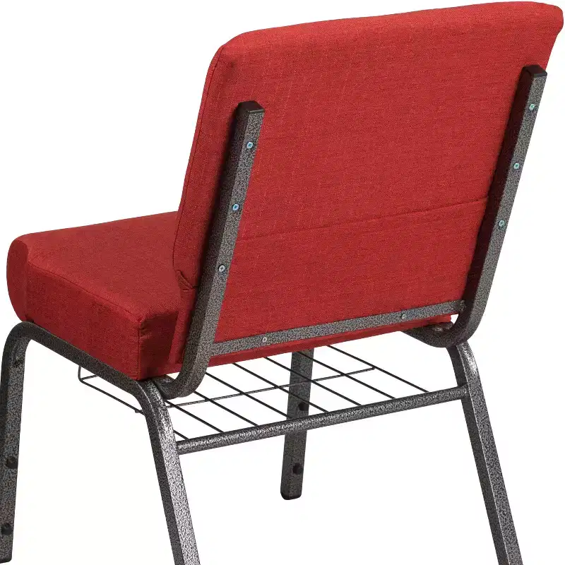 Flash Furniture HERCULES Series 21''W Church Chair with Book Rack
