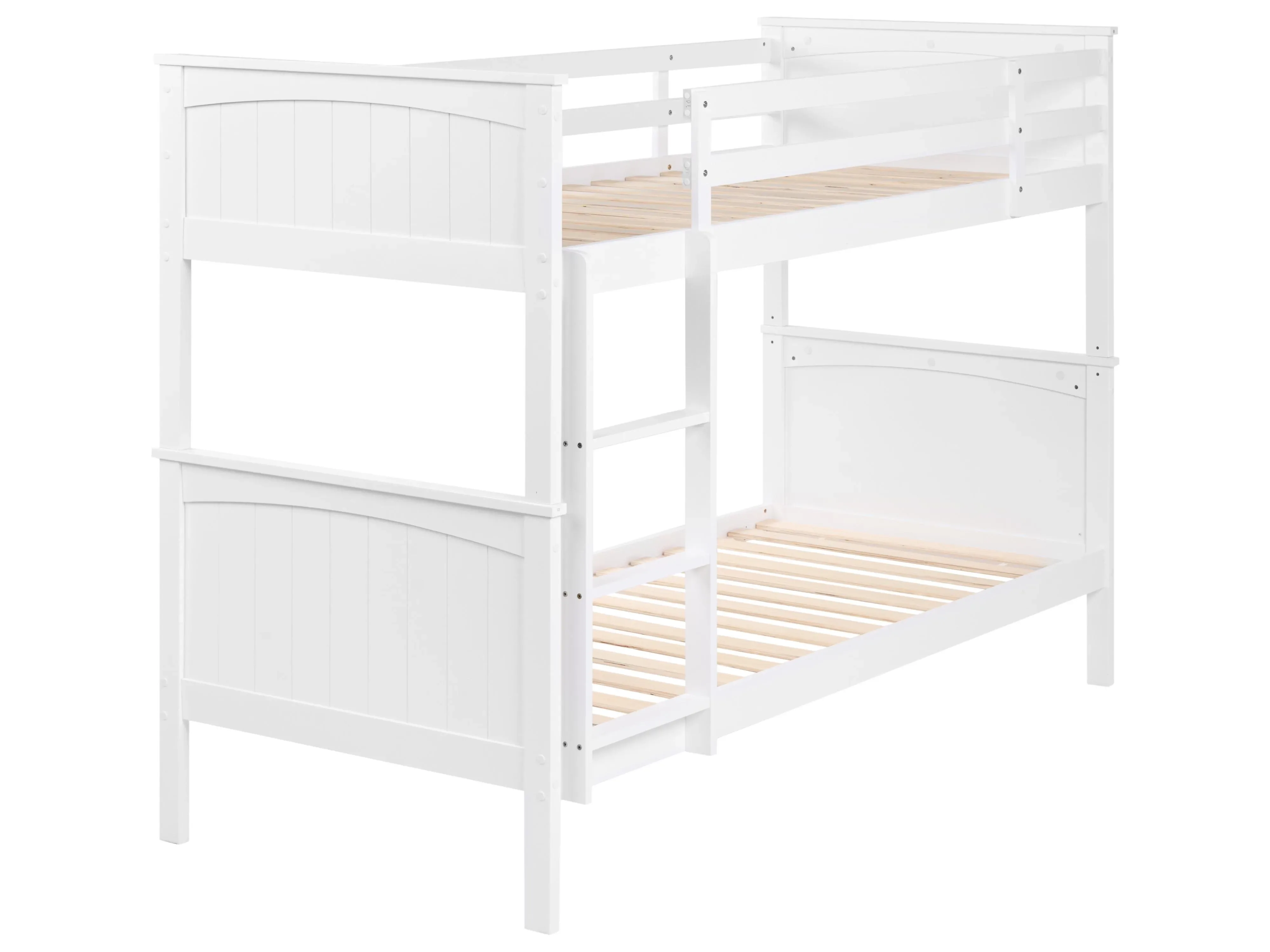 Letto a castello Legno di pino  90 x 200 cm Bianco