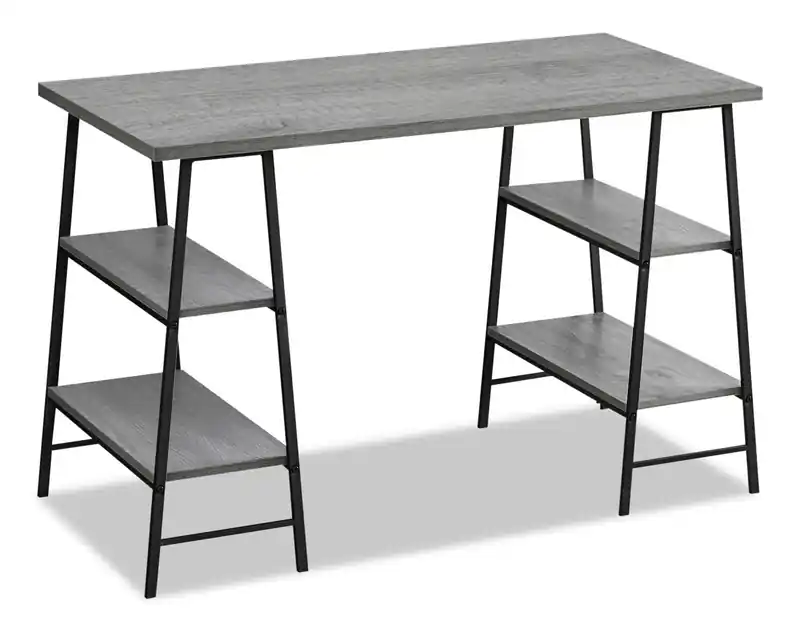 47.25 Office Desk with Sawhorse-style Legs
