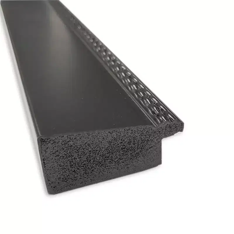 31" x 25" Non-Beveled  Black Wall Mirror - : Modern Style, Polystyrene Frame, Includes Mount Hardware