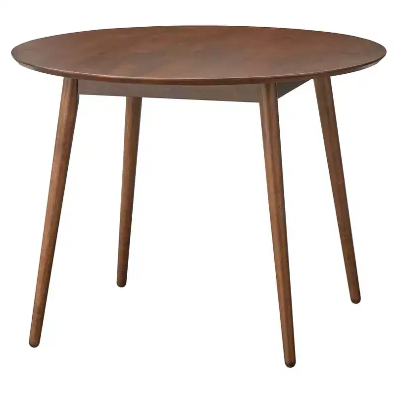 Lifestorey Raylen Mid Century Modern Round Solid Wood Dining Table