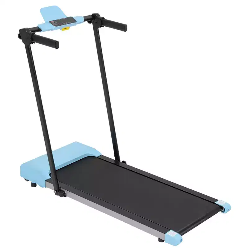 NAYSAYE Foldable Home Treadmill, Multifunctional Exercise Equipment for Walking and Running Fitness, Blue, 49.2*23.6*42.9