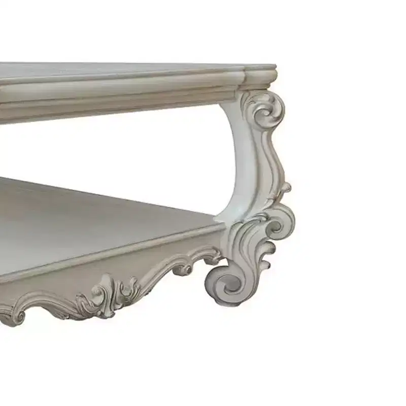 Acme Furniture Versailles Coffee Table Bone White