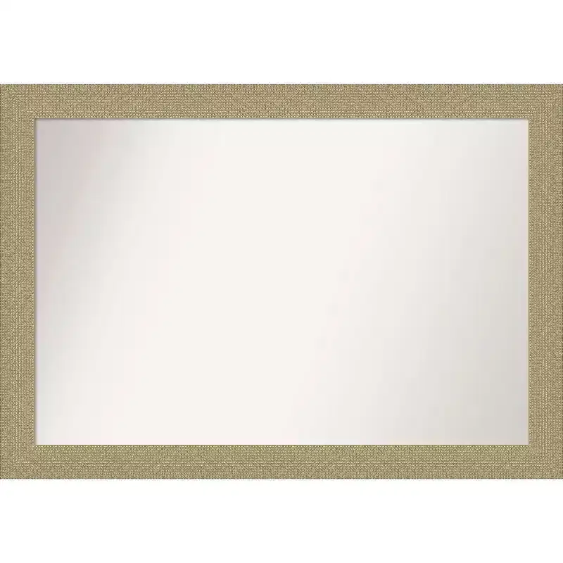 40 x 28 Non-Beveled Mosaic Gold Wall Mirror - Amanti Art