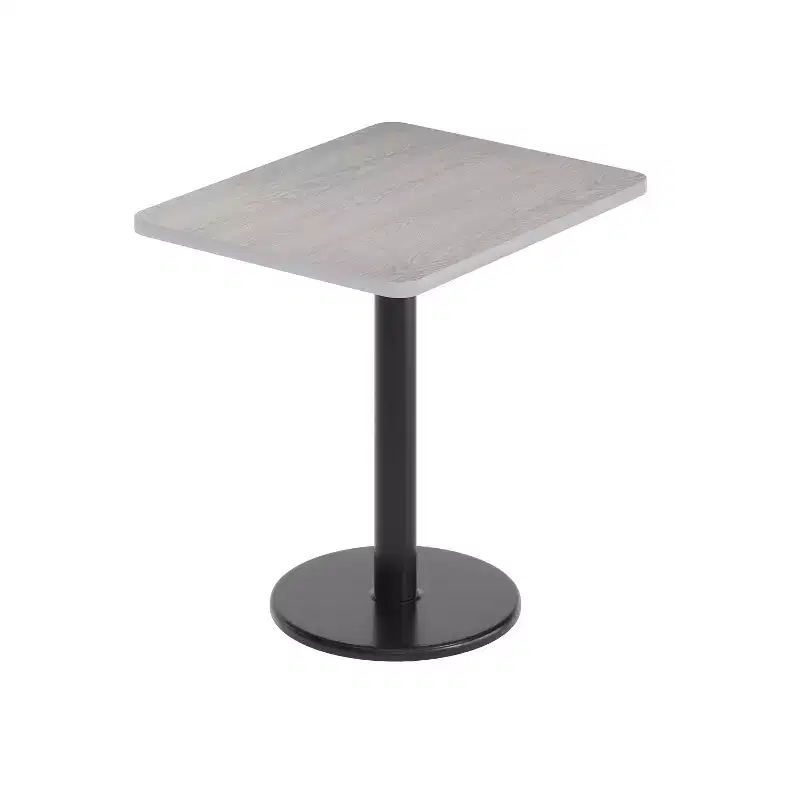 Flash Furniture 24'' x 30'' Rectangular Laminate Table Top with 18'' Round Table Height Base