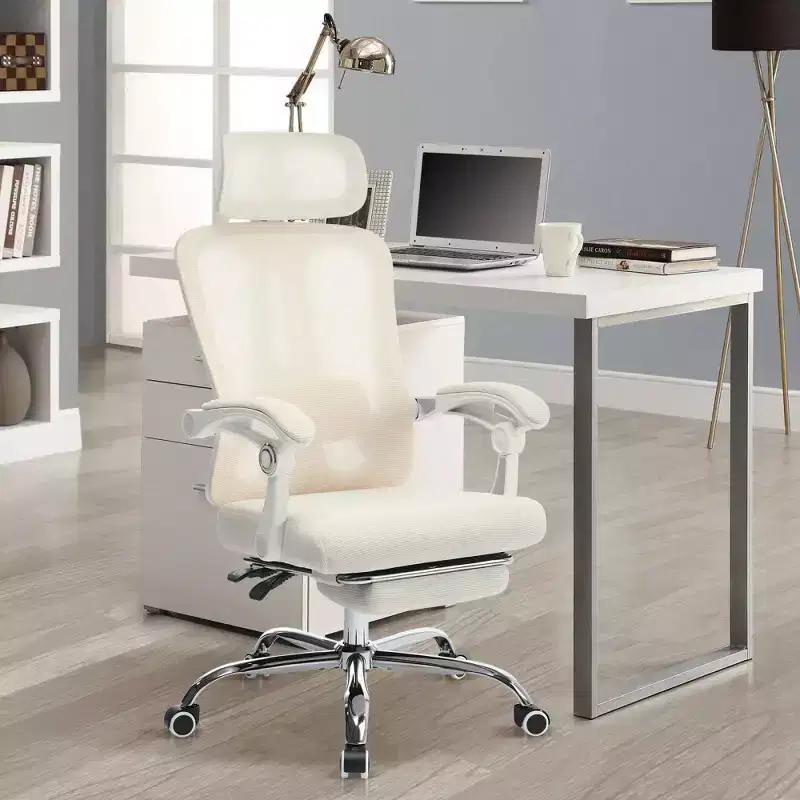 Mesh Ergonomic Office Chair, Home Office Computer Desk Chair with Adjustable Headrest and Backrest, Comfortable Lumbar Support with Wheels 360 Swivel