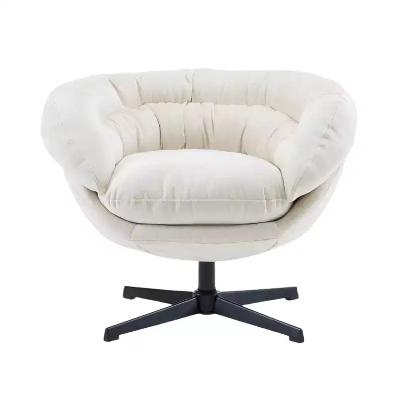 Christopher Knight Home Liamer Chenille Upholstered Swivel Arm Chair with Metal Legs