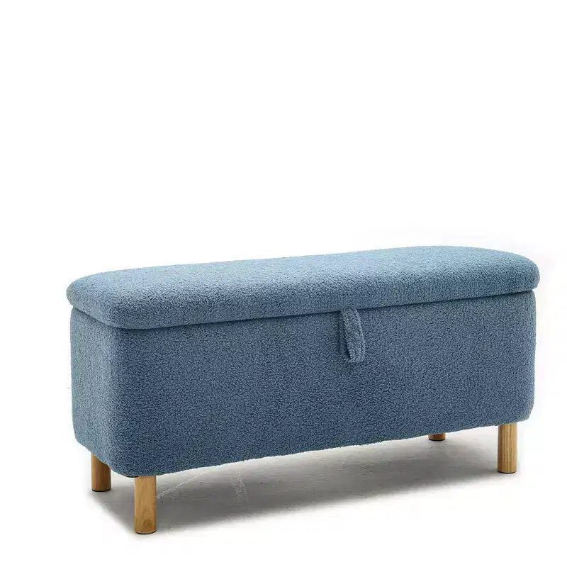 Storage Ottoman Bench with Flip-Top Lid