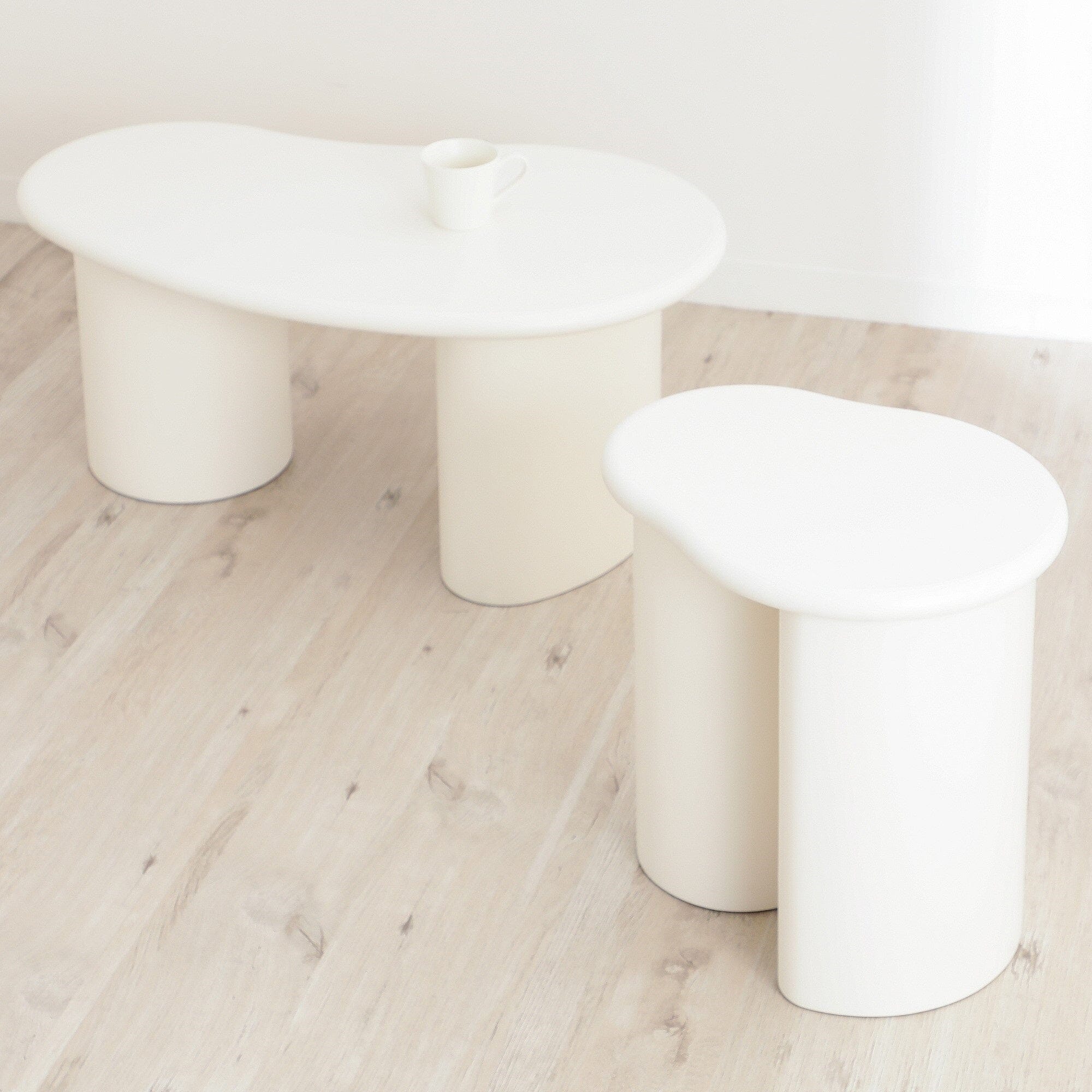 White Oval Coffee Table
