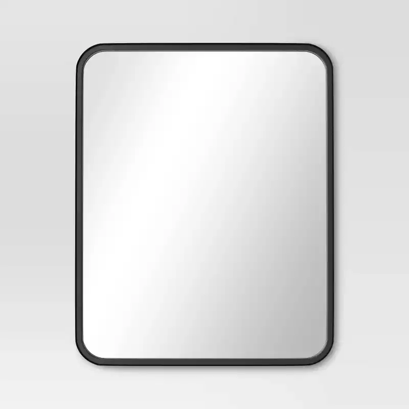 24 x 30 Rectangular Decorative Wall Mirror with Rounded Corners