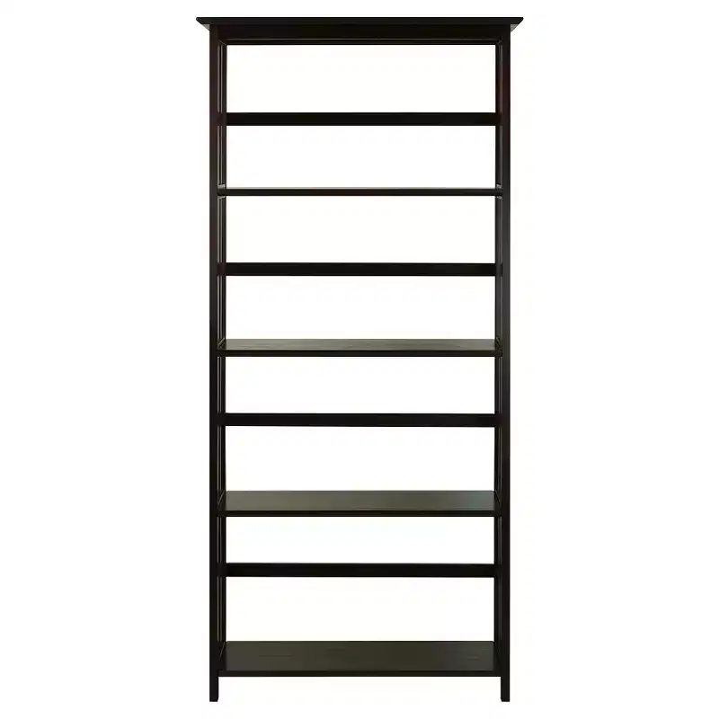 63 5 Tier Mission Style Bookcase - Flora Home