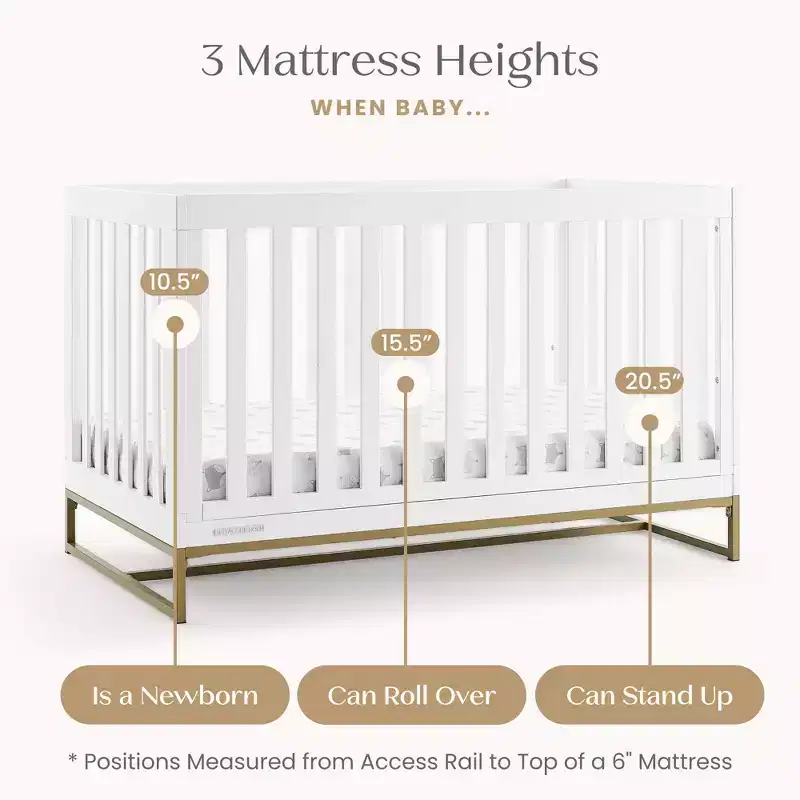 4-in-1 Crib with Daybed Conversion