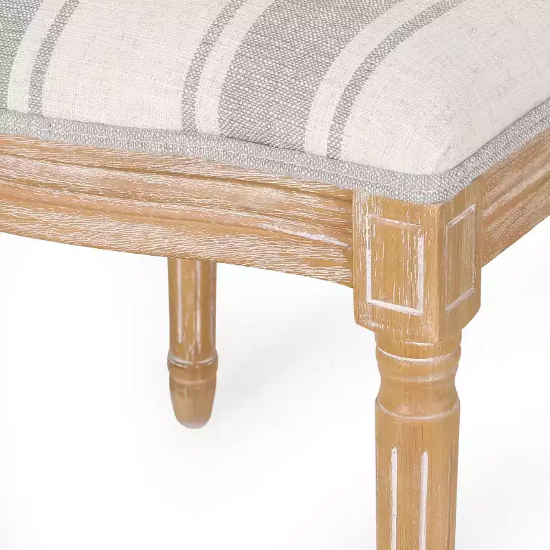 GDFStudio Newman Traditional Upholstered Rubberwood Dining Chairs (Set of 4)