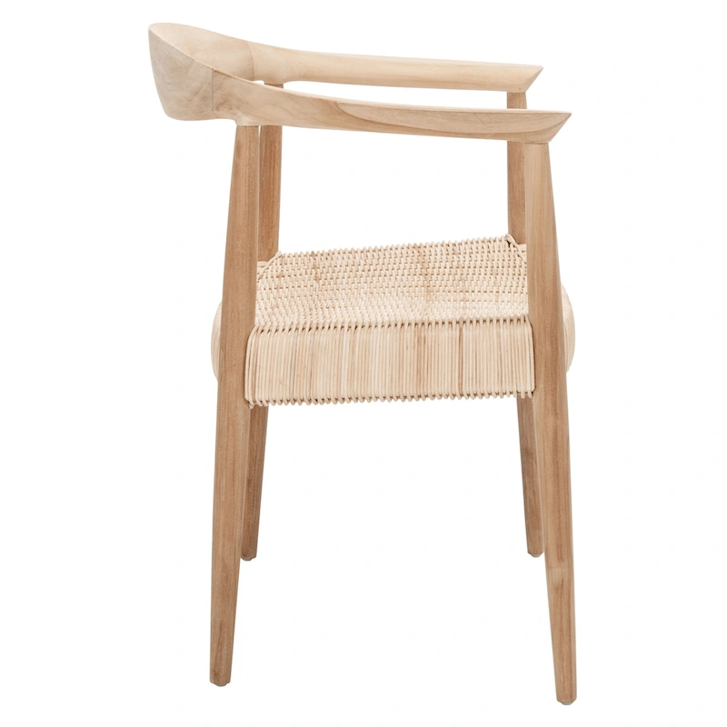 SAFAVIEH Wilda Rope Rattan Accent Chair - 24.8 W x 18.9 L x 30.7 H - 25Wx19Dx31H