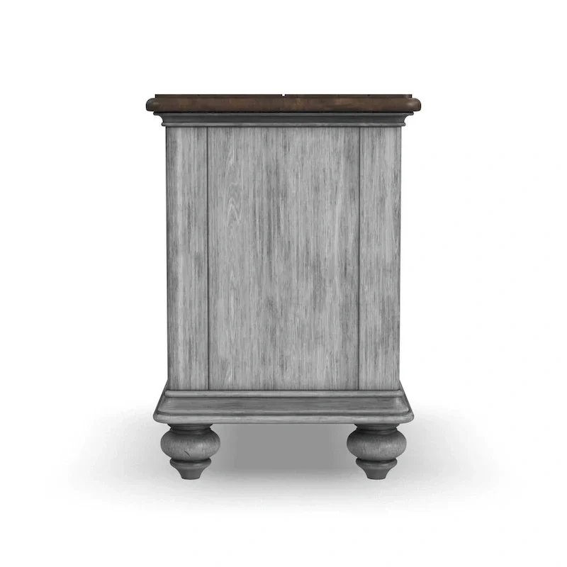Plymouth Brown Wood Chairside Table by Flexsteel - 16 x 23 x 23