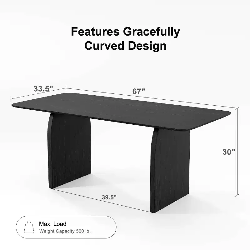 Modern Wood Dining Table – Kitchen & Dining Room Table