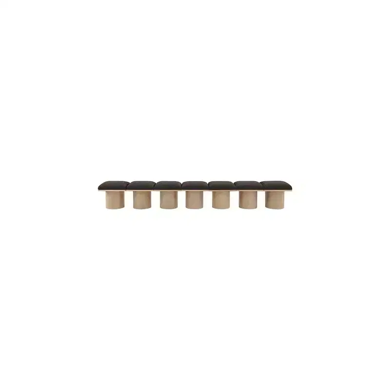 Meridian Furniture,Pavilion Boucle Fabric Bench