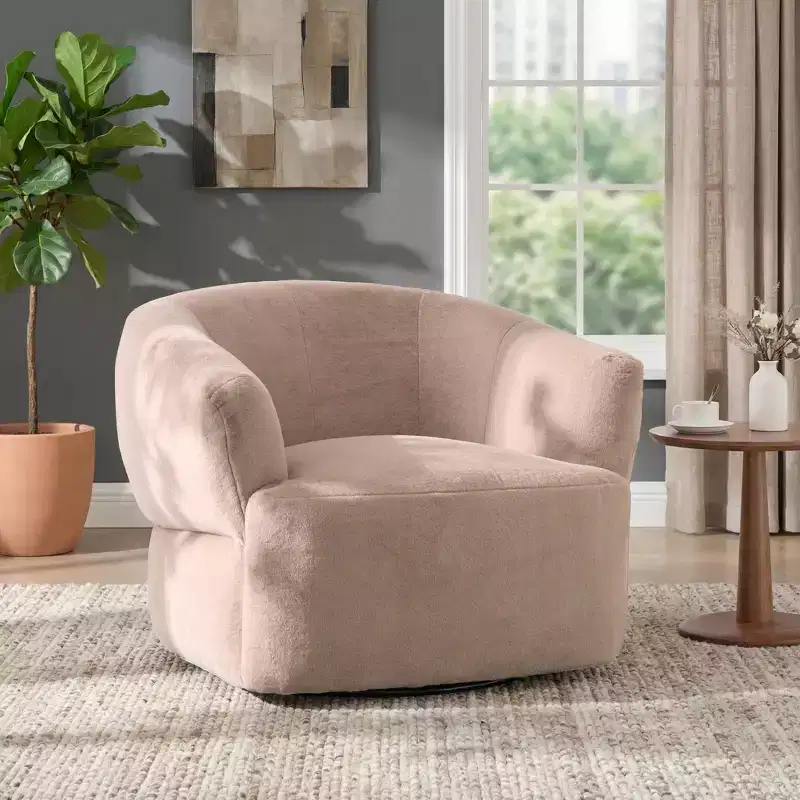 Christopher Knight Home Priscille 360 Swivel Upholstered Club Chair