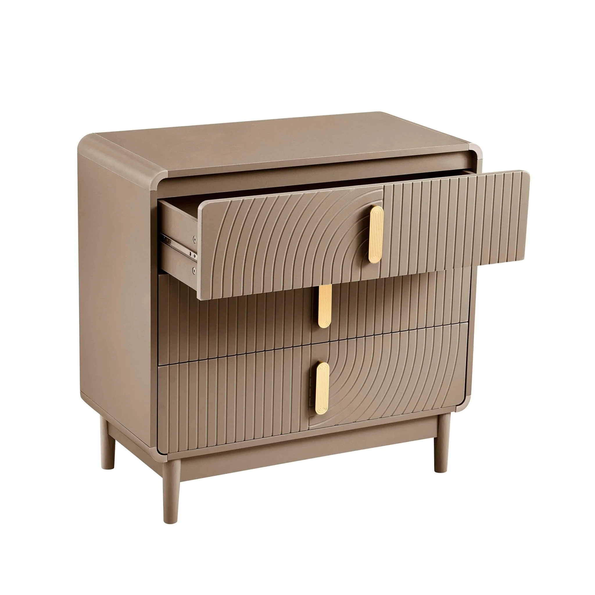 3 Drawer Chest - Taupe