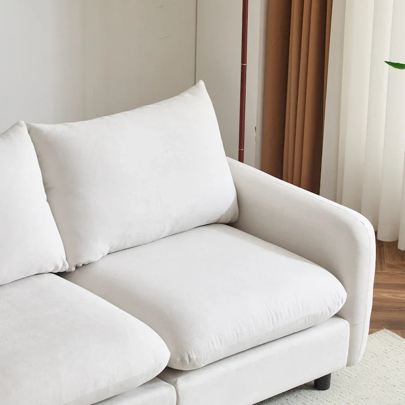 Christopher Knight Home - Evelyn Modern 2-Seater Modular Upholstery Sectional Loveseat Sofa