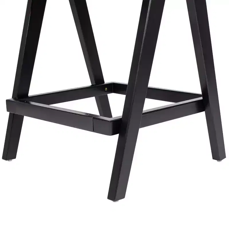29.5 Modern Resin Webbing Back Bar Stool with Arms, Set of 3