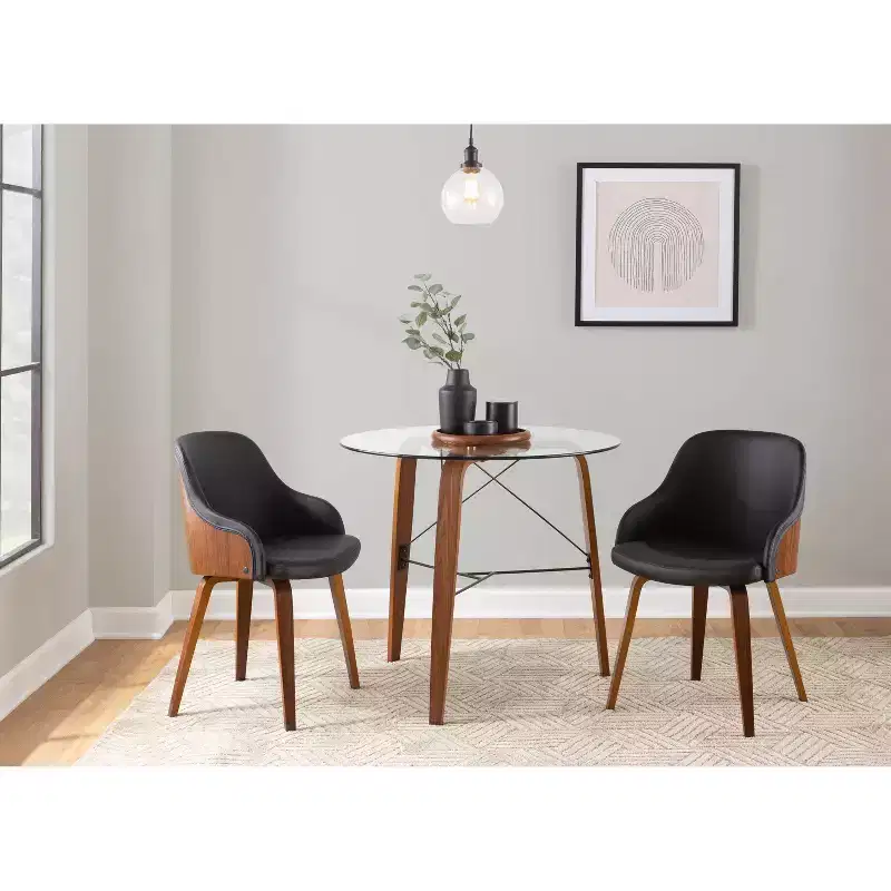 Bacci Mid Century Modern Dining Accent Chair - Lumisource